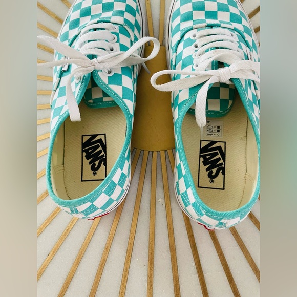 Vans Authentic Checkerboard in Waterfall and White Check - Picture 6 of 10
